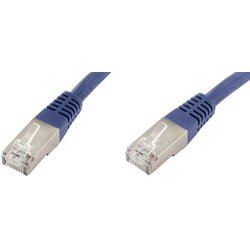 econ connect F6TP0\,25BL RJ45 omrežni kabel\, Patch kabel CAT 6 S/FTP 0.25 m modra dvojno zaščiten 1 kos, (20415496) Cene