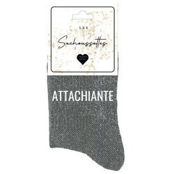 Les Sachoussettes Nogavice Attachiante Siva Cene