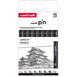 UNI ball Marker Uni pin set 0,03/0,1/0,3/0,5/0,7/0,9/1,2/BR mm crni Classic 8/1 Cene