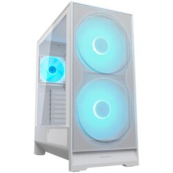 Cougar Midi Tower Case, Airface 180, ARGB, White Cene