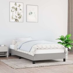  Za krevet svjetlosivi 90 x 200 cm od tkanine Cijene