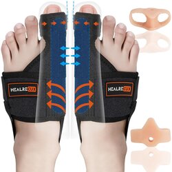 HEALRECUX 2x opornica za korekcijo hallux valgus z ločevalniki prstov Cene