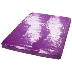 Fetish Collection Vinyl Bed Sheet Purple Cene