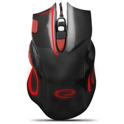 Esperanza Miš ESPERANZA GAMING HAWK 7D MX401, BLACK-RED, 2400dpi, double-click, ergonomic, EGM401KR Cene