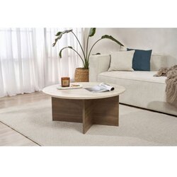 Hanah home Sto za dnevnu sobu Soleil Travertine Venezia Walnut Cene
