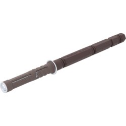 vidaXL Držači za lebdeće police 12 pcs Smeđa Ø14 x 210 mm Čelik Cijene