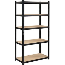 Songmics regal 40 x 90 x 180 cm, rjavo-crna, GLR040B01 Cene
