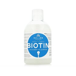 Kallos Cosmetics Biotin šampon za tanke in počasi rastoče lase 1000 ml za ženske Cene