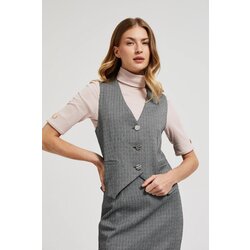 Moodo Women's vest with gray buttons - gray Cijene