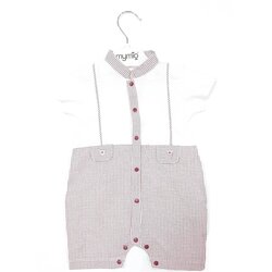 Mymio Bodi za bebe 2521, Braon-beli Cene