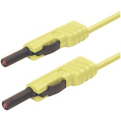 SKS Hirschmann Merilni kabel Hirschmann\, [lamelni vtič 4 mm - lamelni vtič 4 mm]\, 1 m\, rumena\, MLB 100/1 V ge, (20423227) Cene