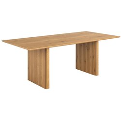 Actona Jedilna miza z mizno ploščo v hrastovem dekorju 100x210 cm Colima – Cene