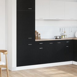vidaXL kuhinjski ormar crni hrast konstruirano drvo 40 x 46 x 81.5 cm Cijene
