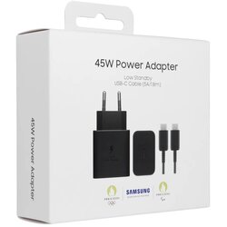 Samsung originalni Type-C zidni punjač + Type-C na Type-C kabel PD 3A 45W EP-T4511XBEGEU crni Cijene