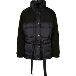 Urban Classics Women's Sherpa Mix Puffer Jacket Black Cene