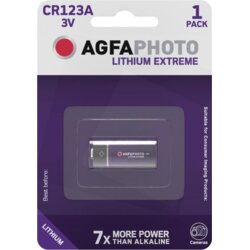 Agfaphoto Baterija litijeva CR123A, 3V, blister 1 kos - CR123A B1 Cene