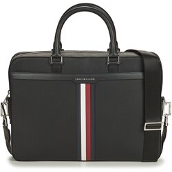 Tommy Hilfiger Torba za dokumente TH COATED CANVAS COMPUTER BAG Črna Cene