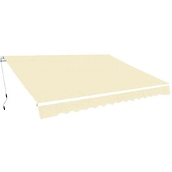  Sklopiva tenda na ručno upravljanje 400 cm krem Cijene