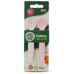 BABY CHEF set kašika+viljuška roze 2kom Cene
