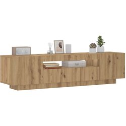 vidaXL TV ormarić LED boja hrasta 160x35x40 cm konstruirano drvo Cijene