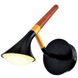 Elmark duncan LED zidna svetiljka 5W 3000K mat crna/drvo Cene