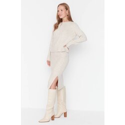 Trendyol Stone Soft Textured Knitwear Top-Bottom Set Cijene