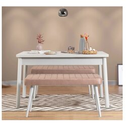 Hanah home trpezarijski sto i klupa 3 komada Costa 0900 869VEL8854 Cene