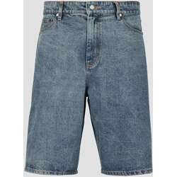 Daily Paper Kratke hlače & Bermuda COMPACT SHIELD EMBROIDERY DENIM SHORTS Modra Cene