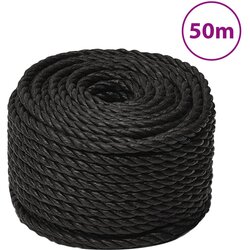 vidaXL Radno uže crno 10 mm 50 m od polipropilena Cijene