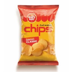 Chips Way čips čačanski rebrasti 150G Cene
