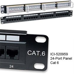Intellinet 1U 24-port UTP Cat6 črn patch panel Cene