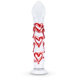 Gildo - Glass Dildo With Hearts No.30 Cene