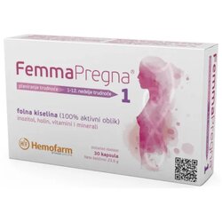 Hemofarm FemmaPregna 1, 30 kapsula Cene