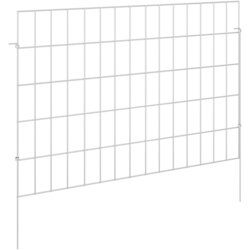 vidaXL Ograja za vrt z žeblji 12 pcs 75 x 50 cm Mesh Pocinkano jeklo, (5000301546) Cene