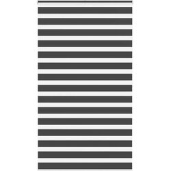 vidaXL Zavjesa zebra crna 130x200 cm širina tkanine 125,9 cm poliester Cijene