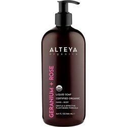 Alteya Organics Organic Liquid Soap Geranium + Rose - 500 ml Cene