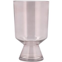 Villa Collection Svetlo rožnata steklena vaza (višina 24 cm) Drum – Cene