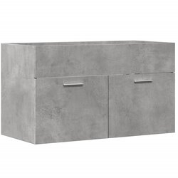 Maison Chic Kopalniška omarica za umivalnik - Umivalniška omarica betonsko siva 90x38,5x46 cm inženirski les, (21758888) Cene