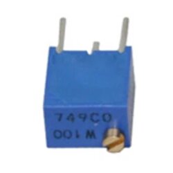 Bourns cermet trim potenciometar, 12 okretaja, 100 ω, 0,25 w, tht, gore, 3266W-1-101 cermet trimer linearno 0.25 w 100 Ω 4320 ° 1 st. Cene