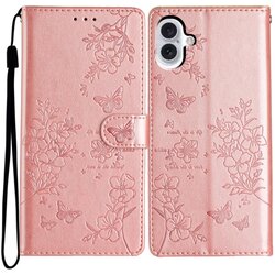 SUNSKY Eleganten etui ovitek za Samsung iPhone 16 Plus, Metulji, Pink Cene