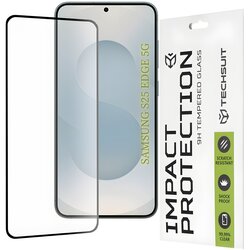 Techsuit zaščitno celoplošno steklo 111D za Samsung Galaxy S25 Edge - Črna Cene