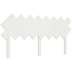 Maison Chic posteljno vzglavje - vzglavna omarica - nočna omarica belo 159,5x3x80,5 cm trdna borovina, (21706251) Cene
