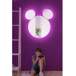 Hanah home ogledalo sa led osvetljenjem mickey silver pink Cene