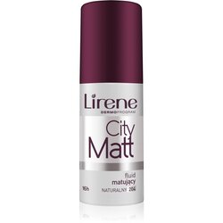 Lirene City Matt matirajoči fluidni tekoči puder z gladilnim učinkom odtenek 204 Natural 30 ml Cene