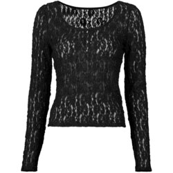 Vero Moda Topi & Bluze VMFLORA LS 2-WAY LACE Črna Cene