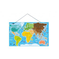 Woodyland Magnetna mapa sveta - 2 u 1 igraj se i uci 91290 Cene