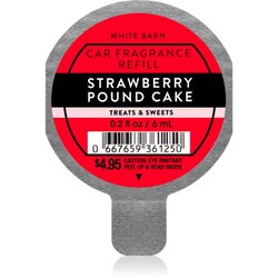 Bath & Body Works Strawberry Pound Cake dišava za avto nadomestno polnilo 6 ml Cene