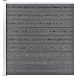 vidaXL vrtna ograda WPC 175 x 186 cm siva Cijene