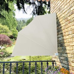 vidaXL sklopiva bočna tenda krem 140 x 140 cm Cijene