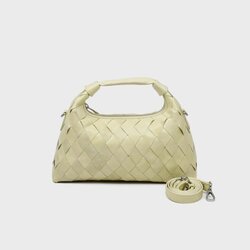Nunoo Ročne torbice DANDY BRAIDED MEGAH Zelena Cene
